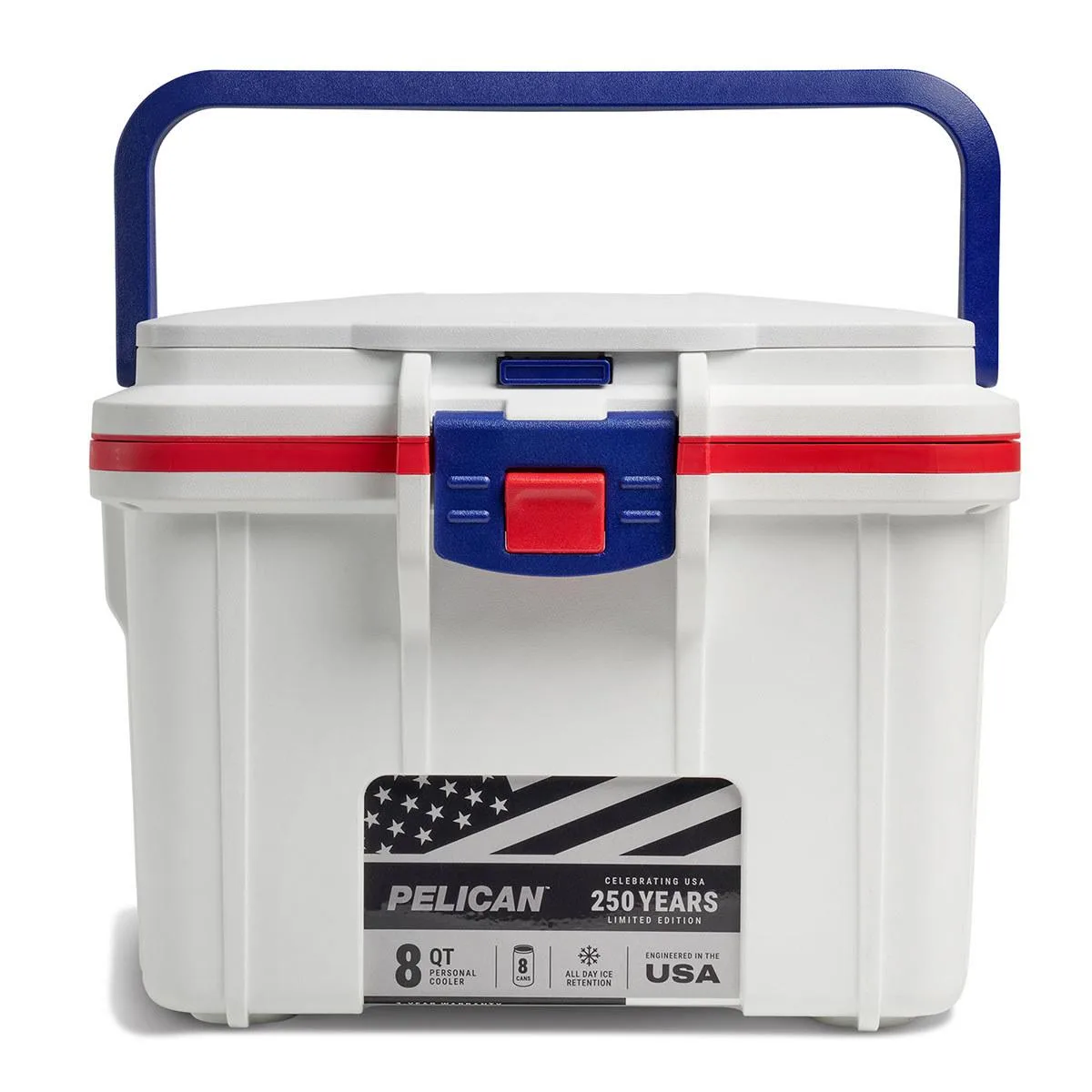 Pelican Products, Inc. Pelican Products, Inc. America 250 Limited Edition Cooler White/Red/Blue — product photo