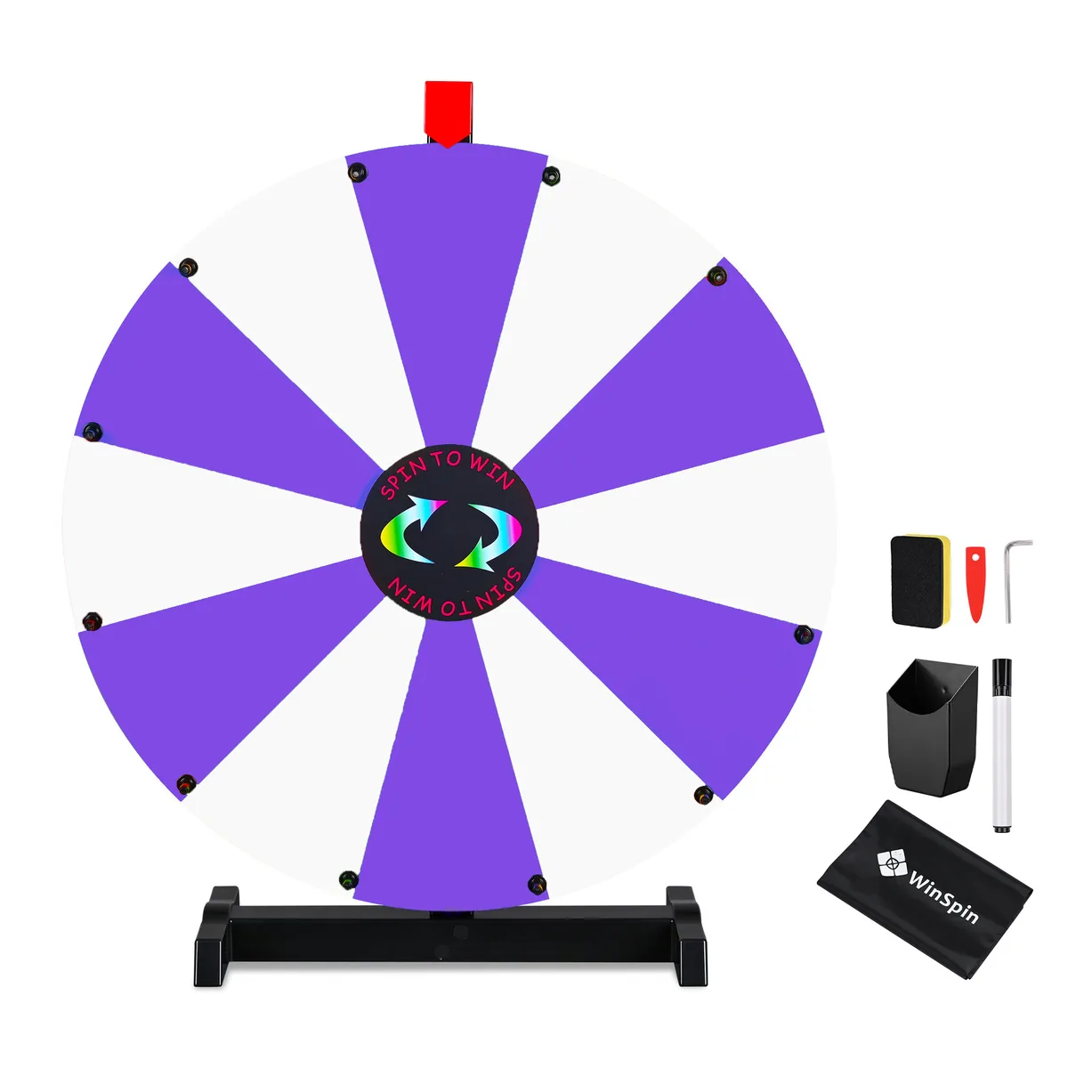 Yescom USA, Inc. Yescom USA, Inc. 35WSPPAR018-TT-PW 24" 12-slot prize wheel supply — product photo