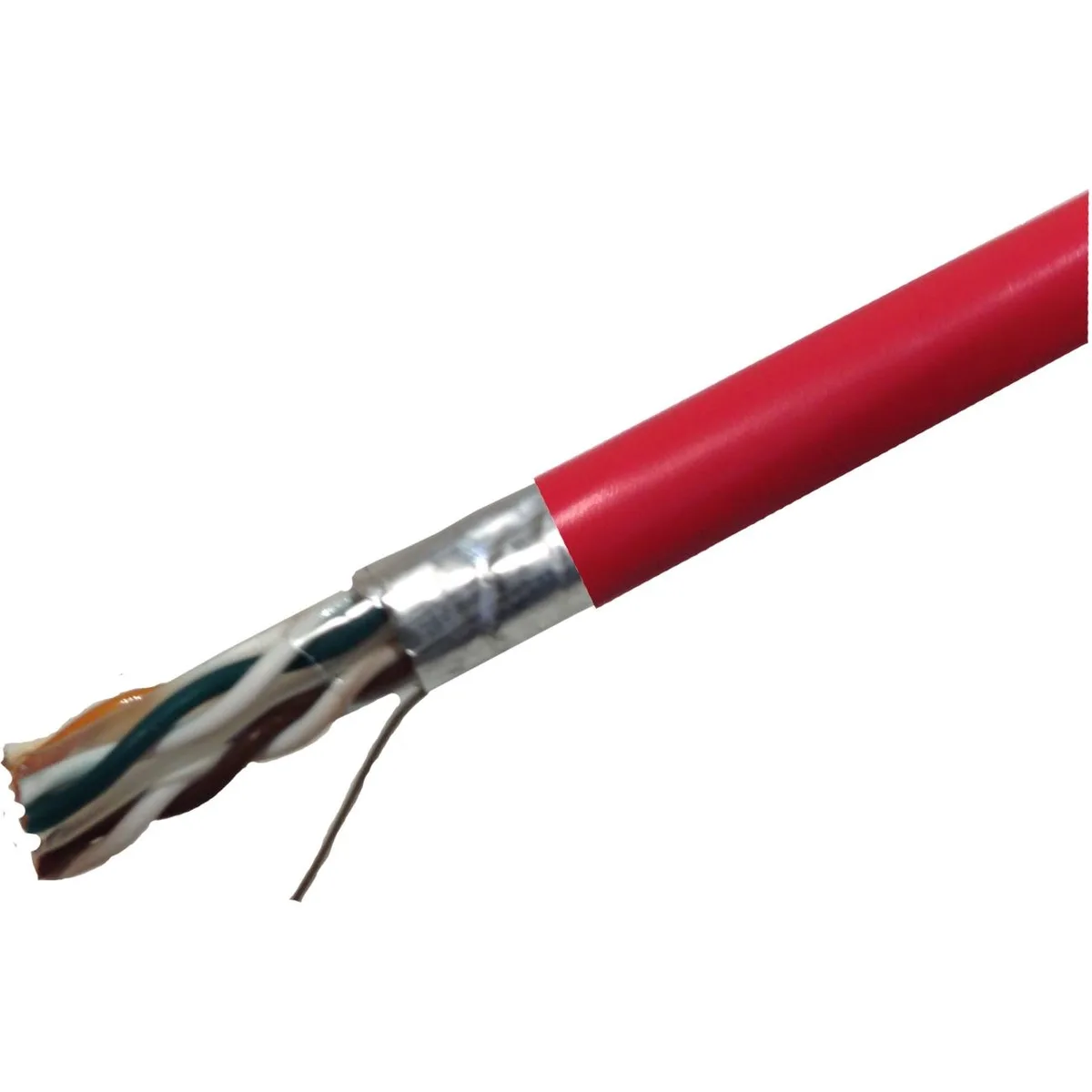 WELTRON WELTRON CAT6 Solid Shielded CMR 1000 ft Red 550 MHz — product photo