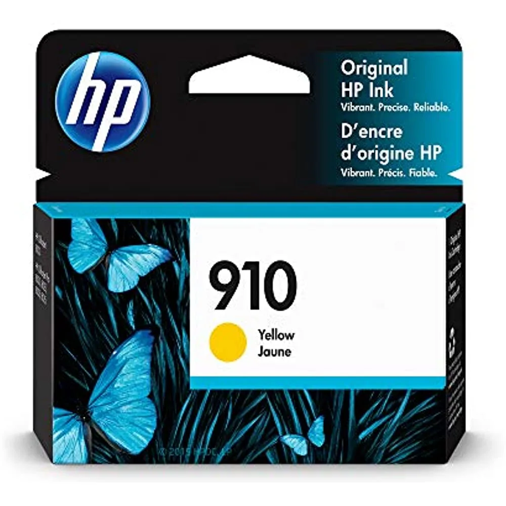HP HP 910 Yellow Ink Cartridge 3YL60AN#140 (315 pages) — product photo