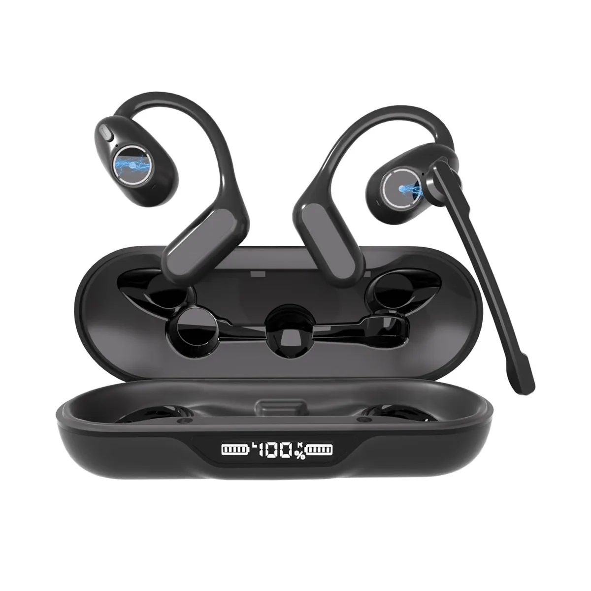  iDIGMALL A2 Open Ear Bluetooth 5.4 Headphones with Detachable Mic — product photo