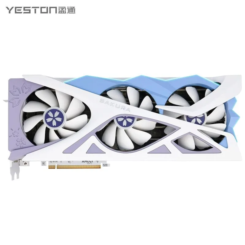 YESTON YESTON Sakura Radeon RX 9070 XT 16GB graphics card — product photo