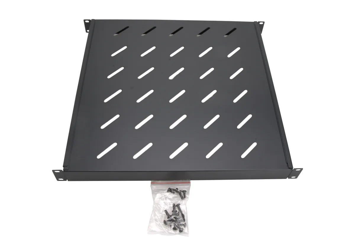 Cables Direct Online Cables Direct Online Fixed Server Shelf 1U 19" Adjustable 18–42" 4-Post Rack Mount — product photo