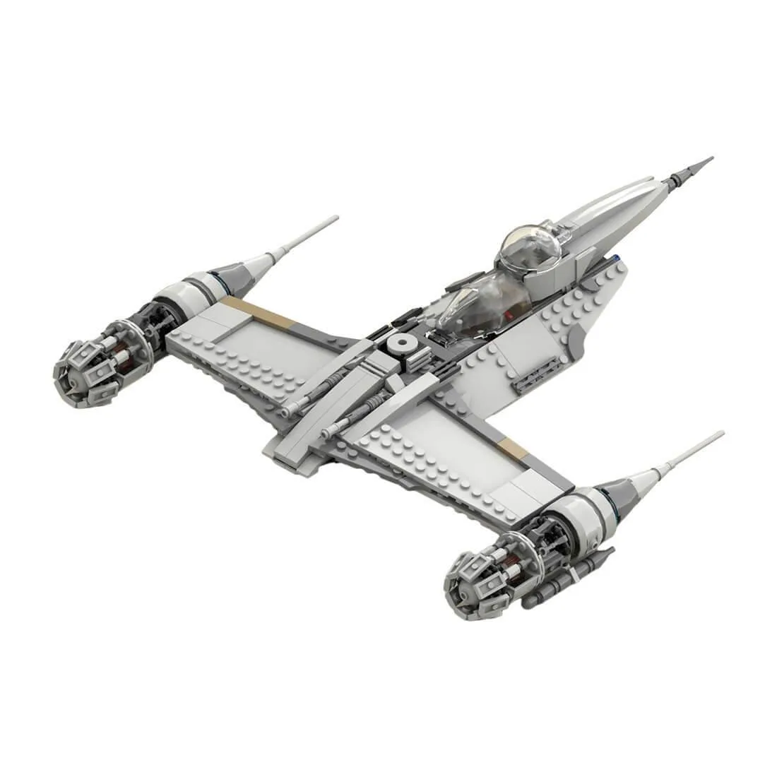 Boxed set of 453 multi-colour plastic bricks for a sci-fi space fighter model