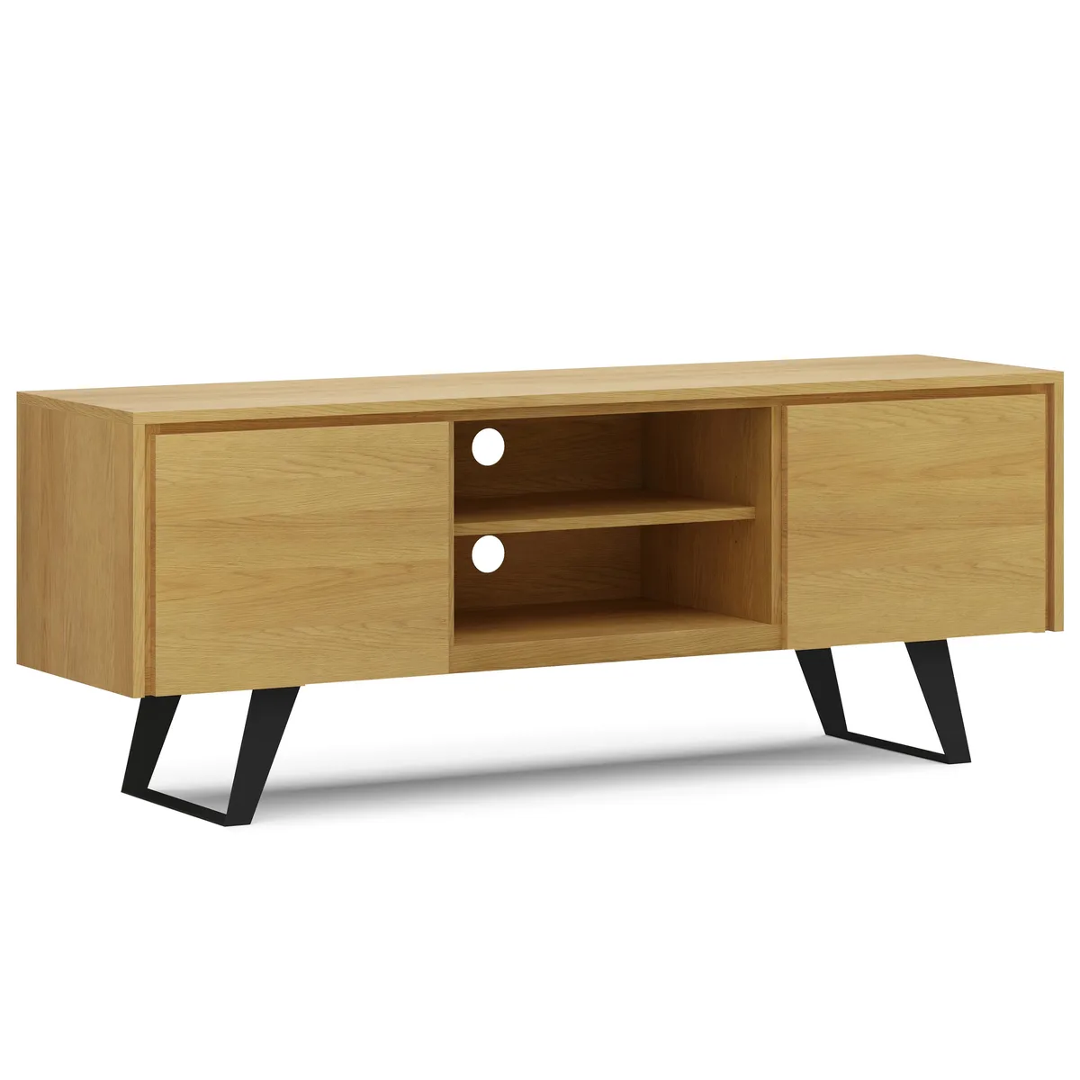 tuphen tuphen Lowry TV Media Stand Oak 63"W 70" TV 17"D 24"H — product photo