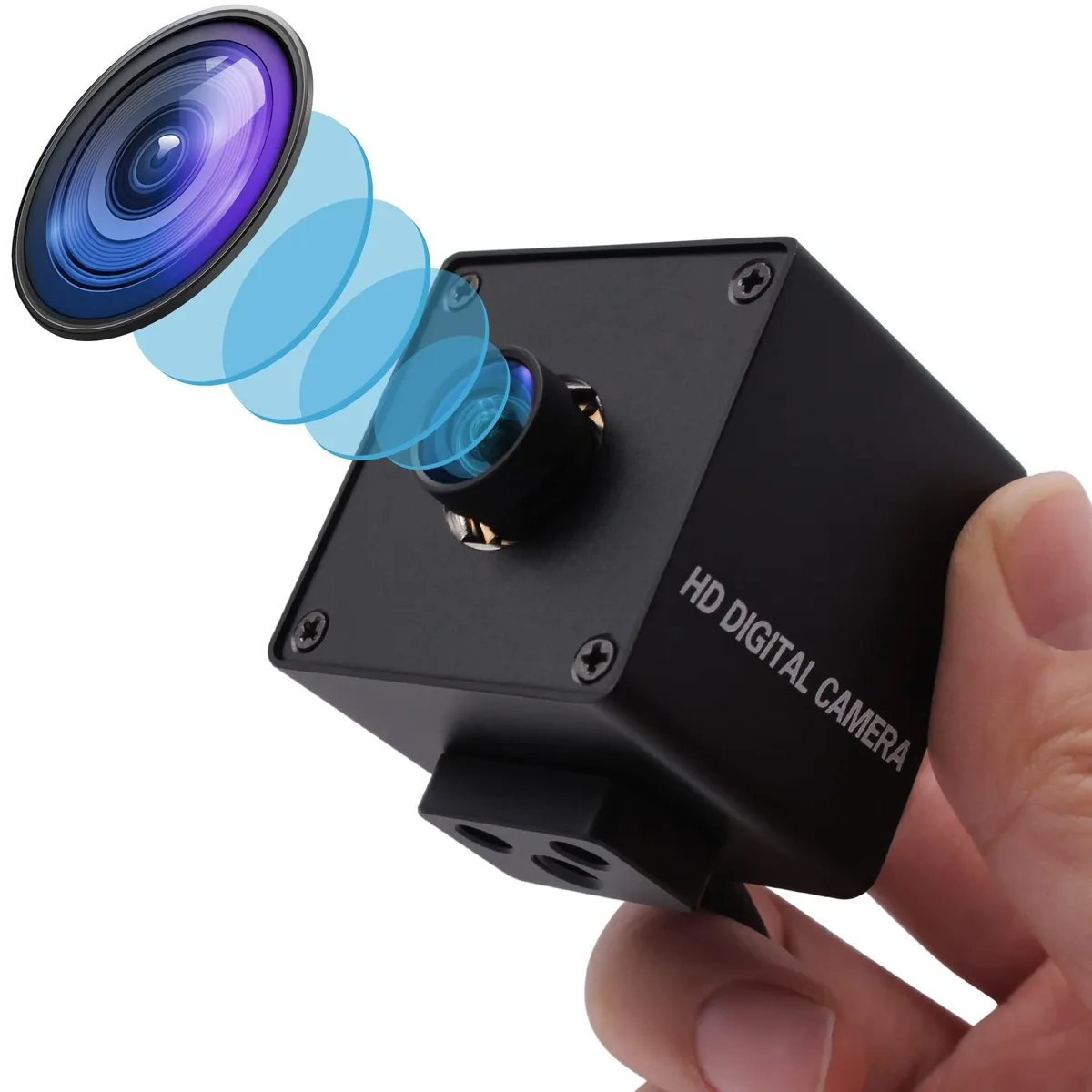 Bipra Bipra USB 2.0 webcam 1080p 30fps autofocus 85° metal case 2 in 1 accessory — product photo