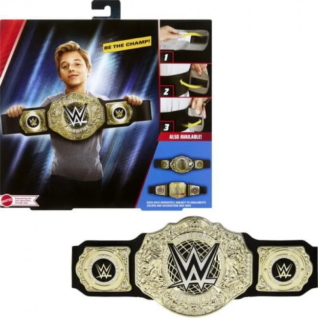 Mattel Mattel HYF18 WWE World Heavyweight Championship Dress-Up Belt — product photo