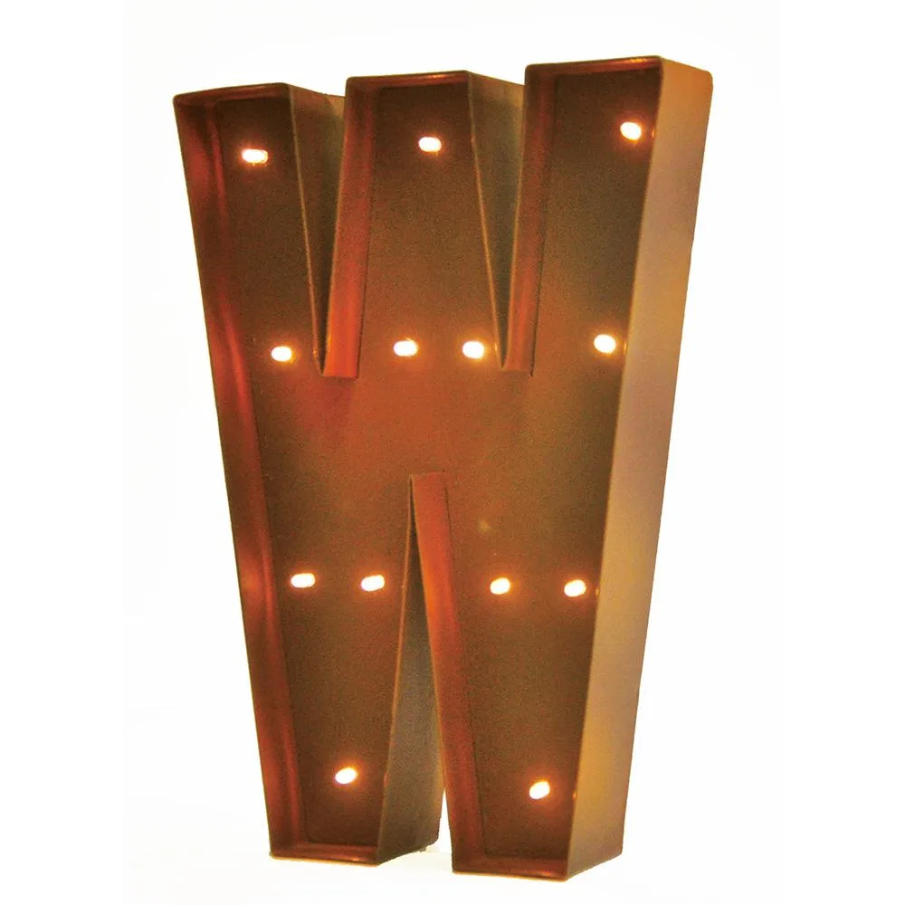 Vandue Corporation Vandue Corporation LED Glow Letter W 11.25" Brown-W — product photo