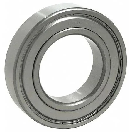Small silver metal bearing with transparent shields visible on both sides