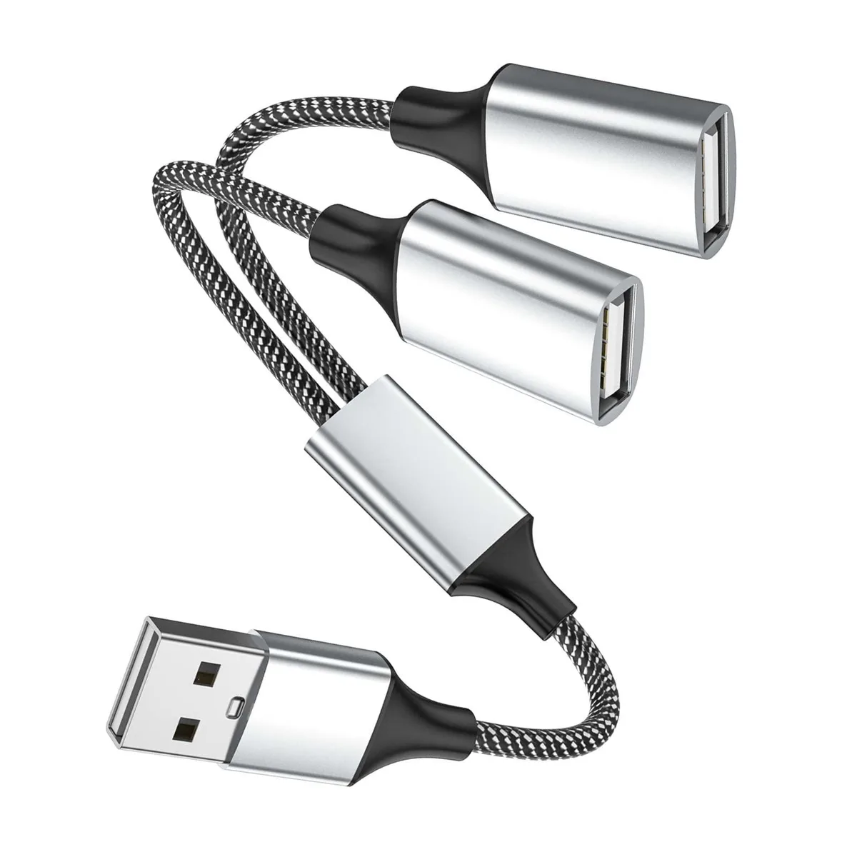  Vision FID-2USB-SHORT USB 2.0 Splitter 10 in 480 Mbps — product photo