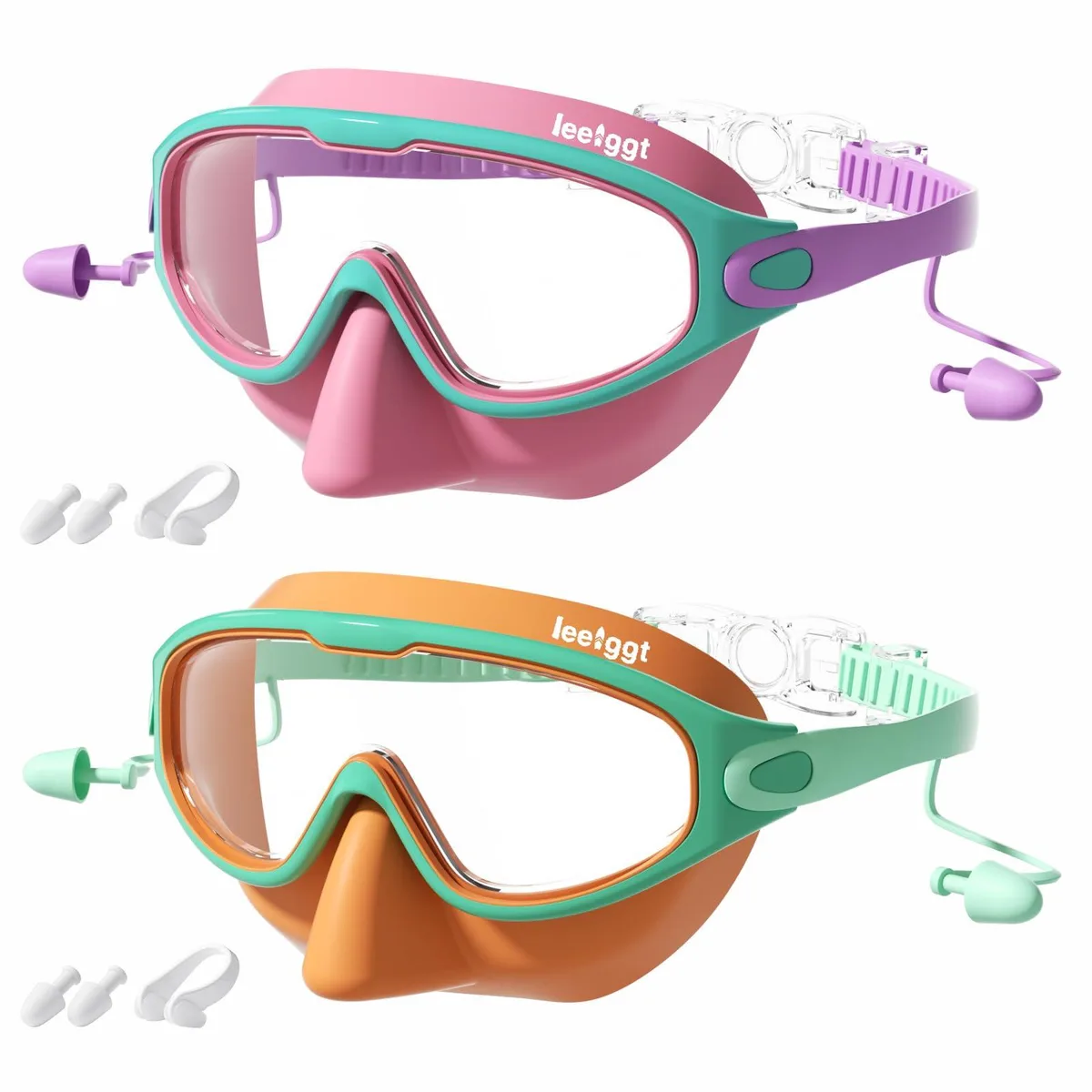  Kids Swim Goggles 2 Pack Ages 3-15 — product photo
