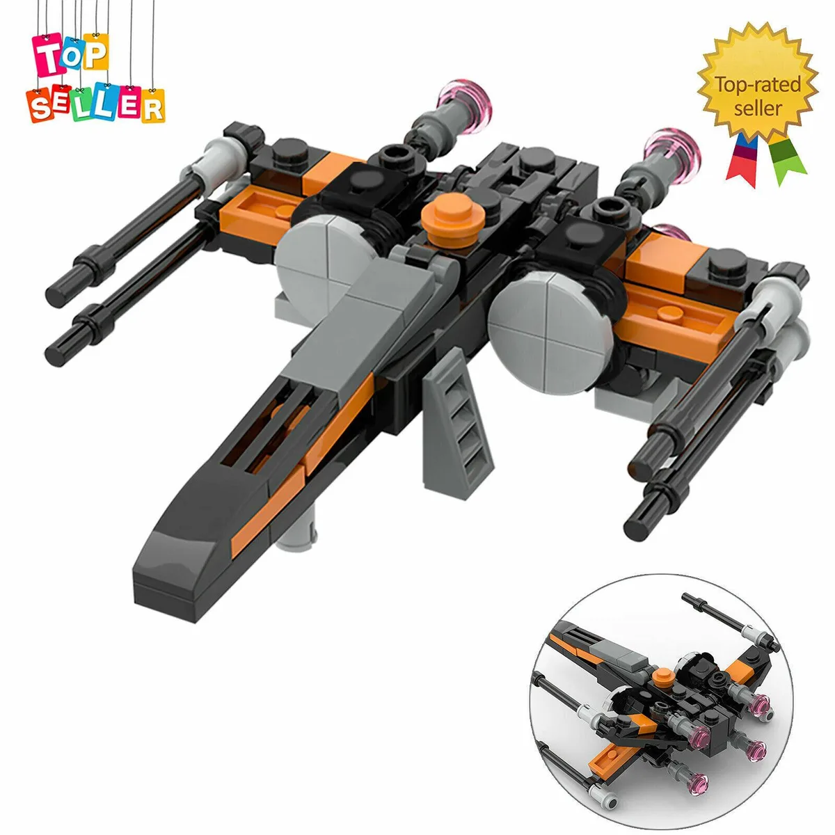 ZITIANYOUBUILD ZITIANYOUBUILD MOC-34123 T-70 Fighter 1:125 Scale 88-Piece Building Set — product photo