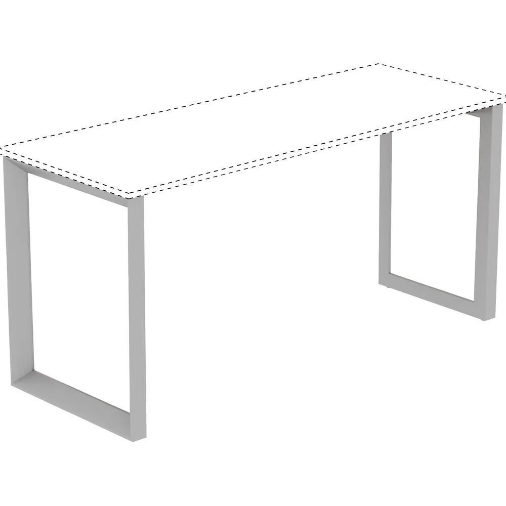 Lorell Lorell 16204 Side Leg Desk Frame 23-5/8"D Silver office furniture — product photo