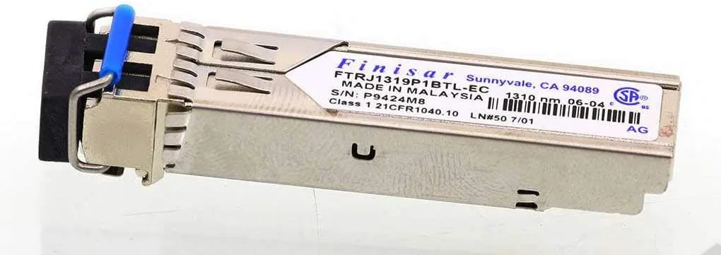 Finisar Corporation Finisar FTRJ1319P1BTL-EC 1310nm FP 10KM 2Gb/s SFP Module — product photo