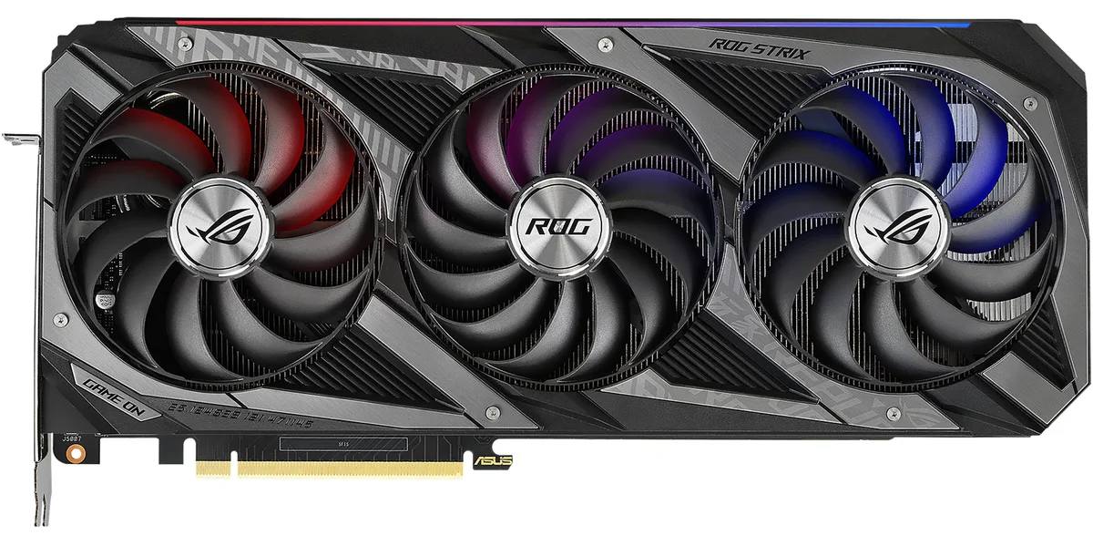 ASUS ASUS RTX3060TI-O8G-V2-GAM ROG Strix GeForce RTX 3060 Ti 8GB graphics card — product photo