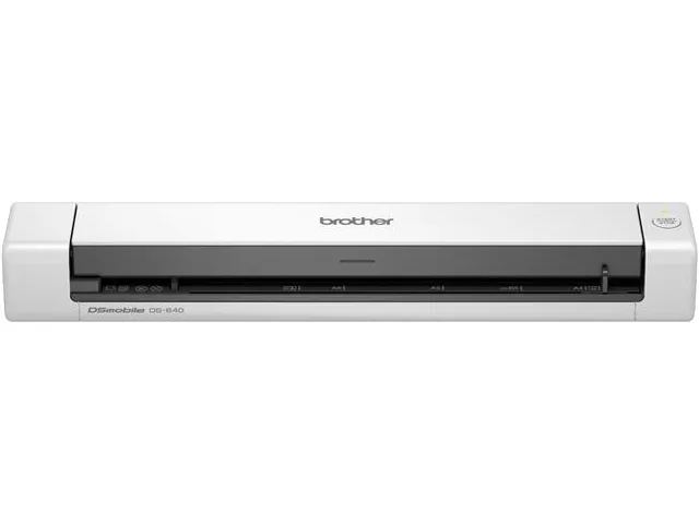 Compact white portable scanner with micro USB 3.0 cable