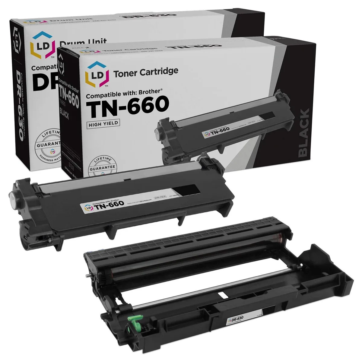 LD Products LD Products TN660 High Yield &amp; DR630 Drum 2-Pack — product photo