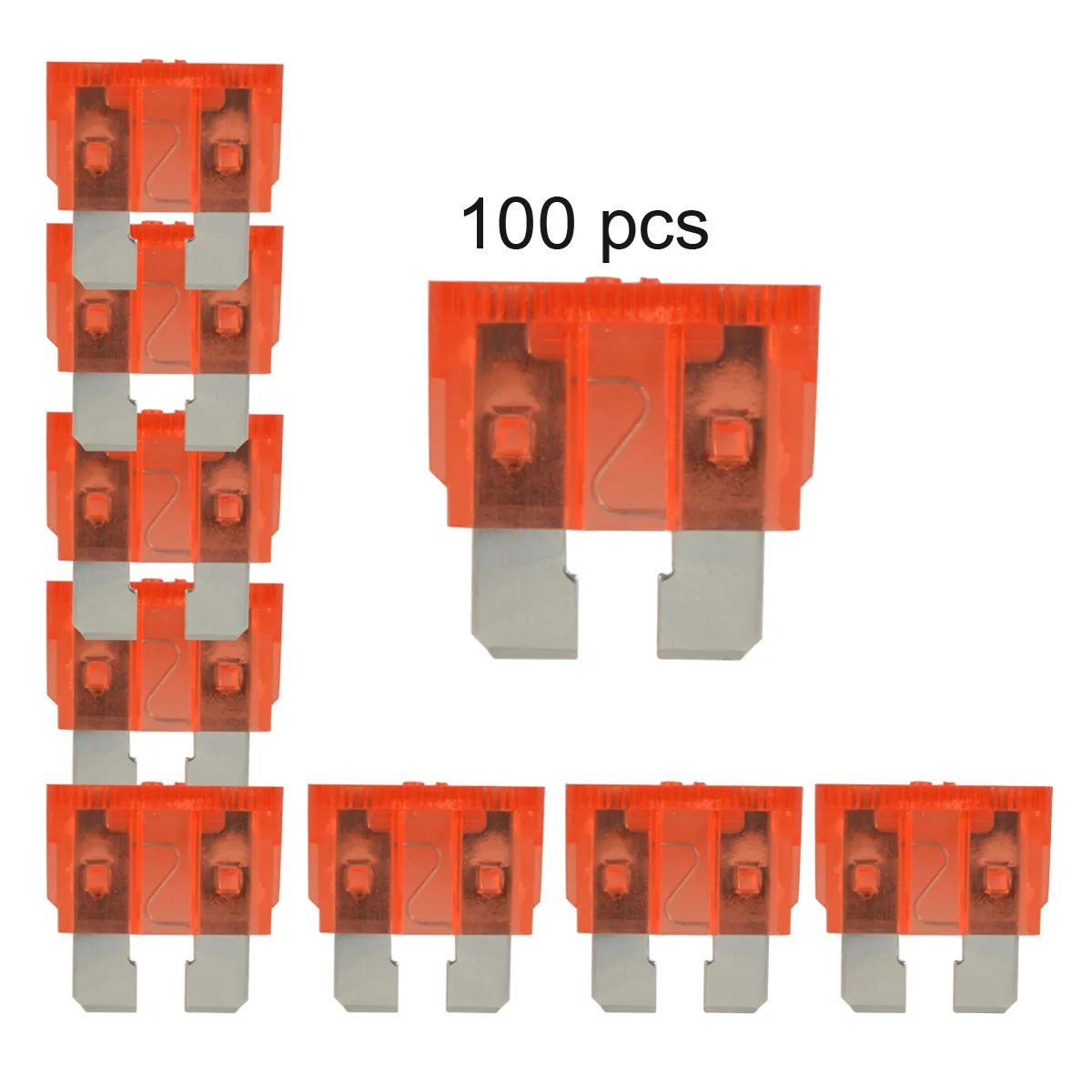 The Wires Zone The Wires Zone 4X-ATC10A-25 10A ATC Fuses Pack of 100 — product photo