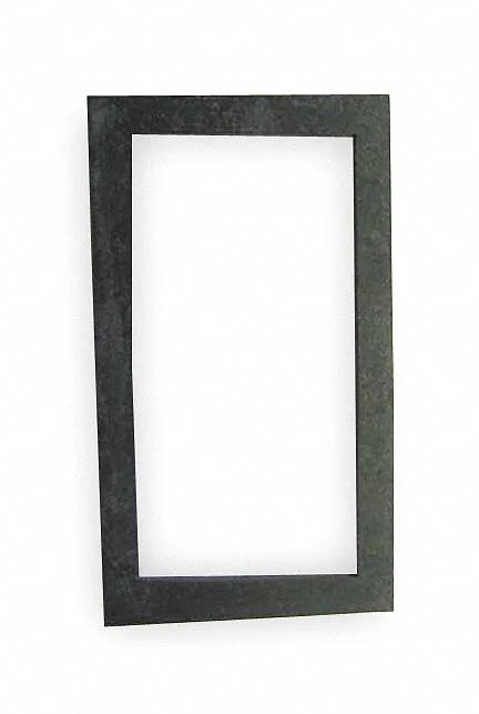 Transparent rectangular counter gasket for industrial controls