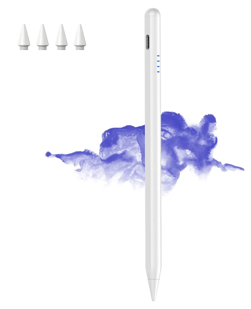 CMARS 19D Stylus Pen White iPad 2018-2025 20-Min Charge — product photo