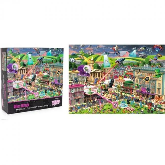 ToyNK ToyNK TNK-72553-C Alien Attack 1000-Piece Jigsaw Puzzle Game — product photo