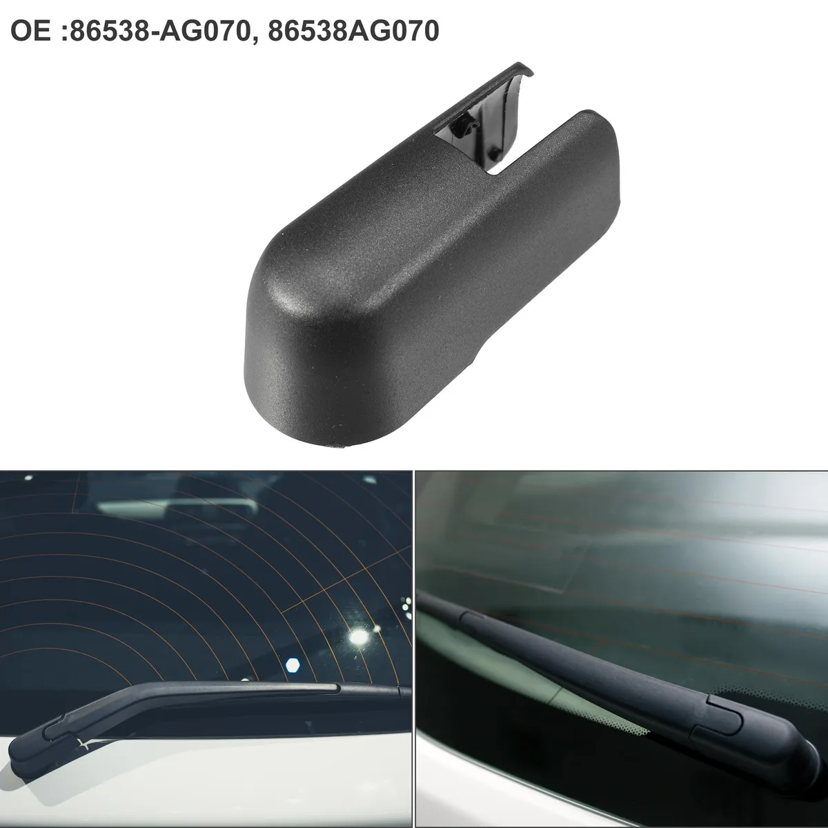 Unique-Bargains Unique-Bargains Rear Wiper Arm Cover Cap for Subaru Crosstrek/Forester/Impreza/STI/WRX Black — product photo