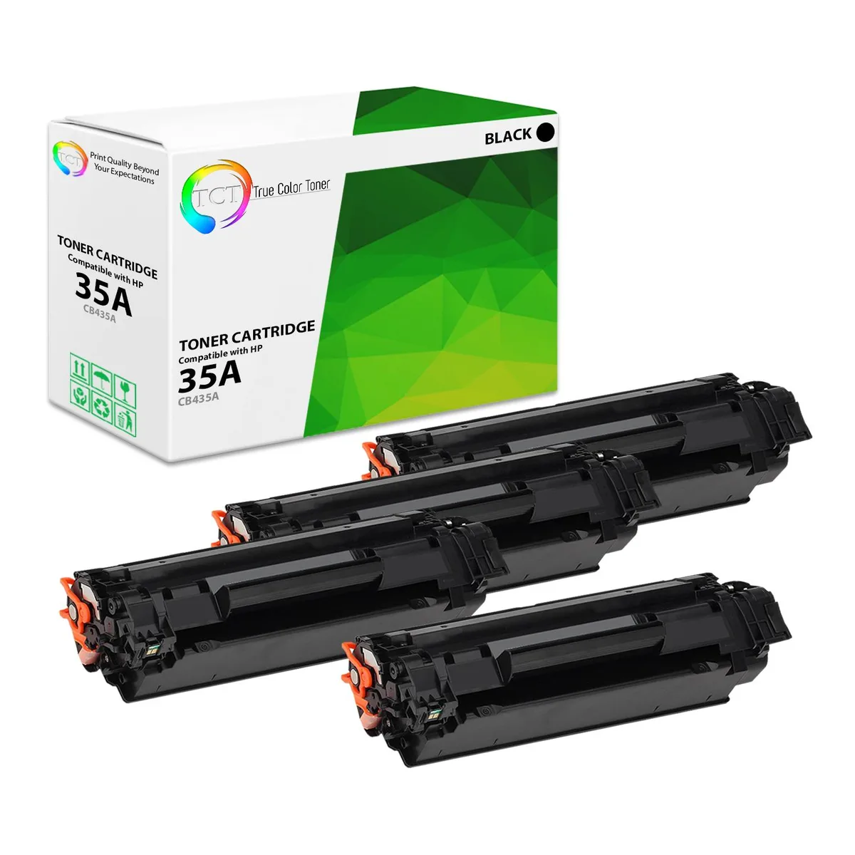 True Color Toner True Color Toner 35A CB435A Black Toner Cartridge 4 Pack — product photo