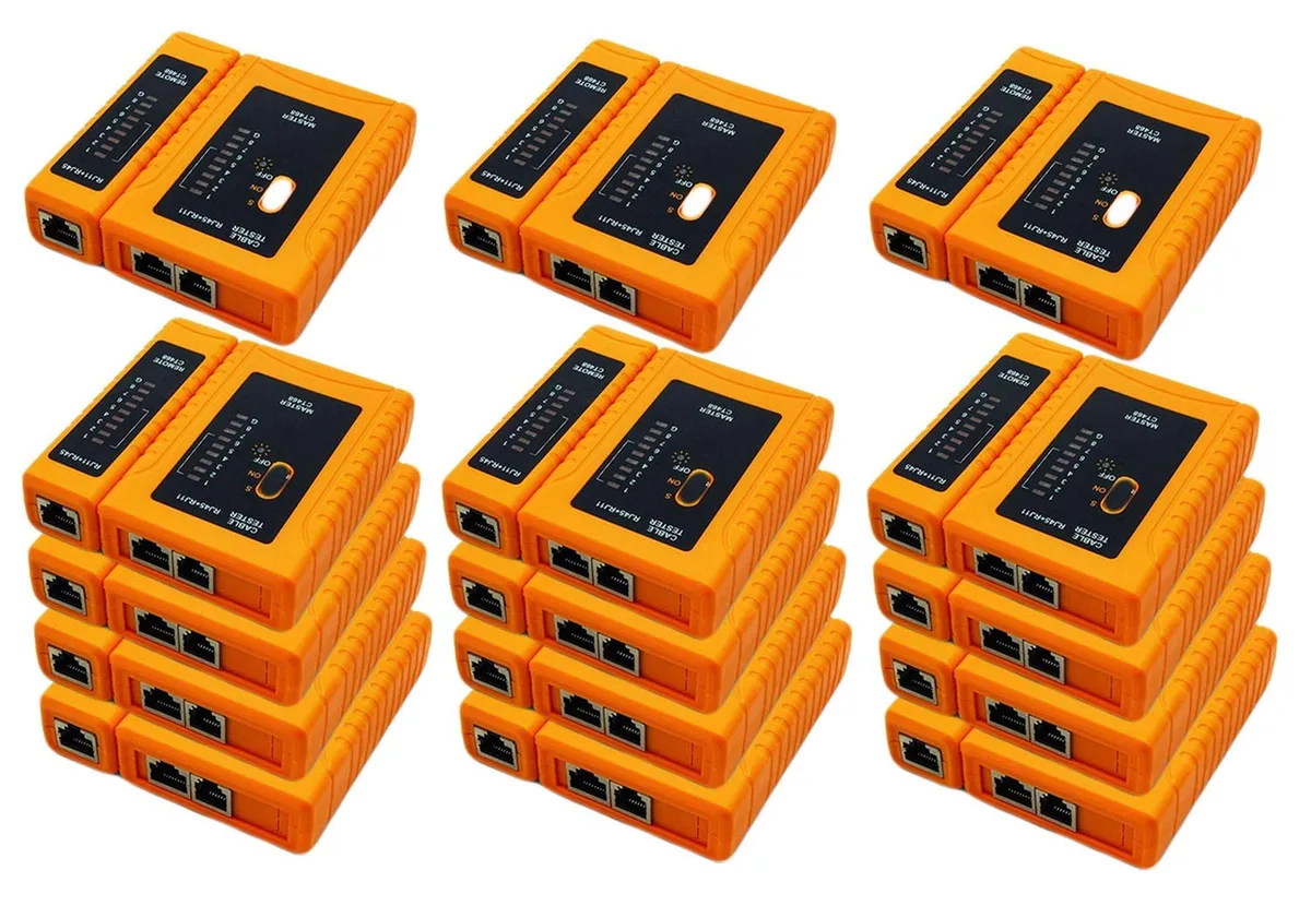 iMBAPrice iMBAPrice RJ45/RJ11/RJ12/CAT5/CAT6 UTP Network Lan Cable Tester Test Tool Pack of 15 — product photo