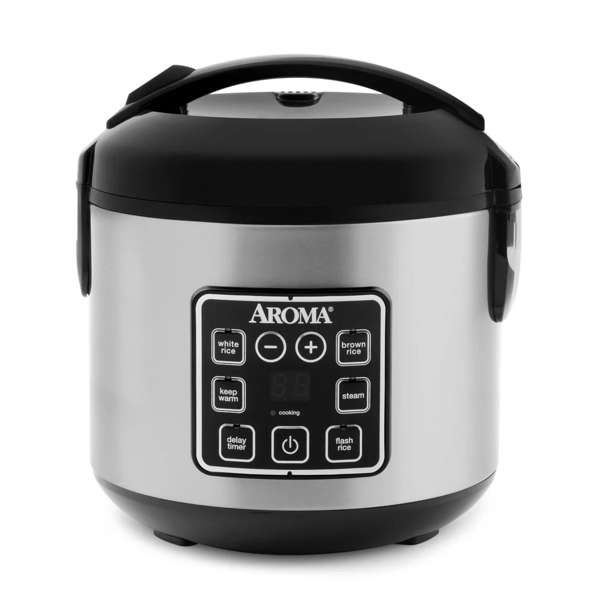 AROMA ARC-914SBD Digital Rice Cooker 4-Cup Uncooked 8-Cup Cooked 2 Qt Stainless Steel — product photo