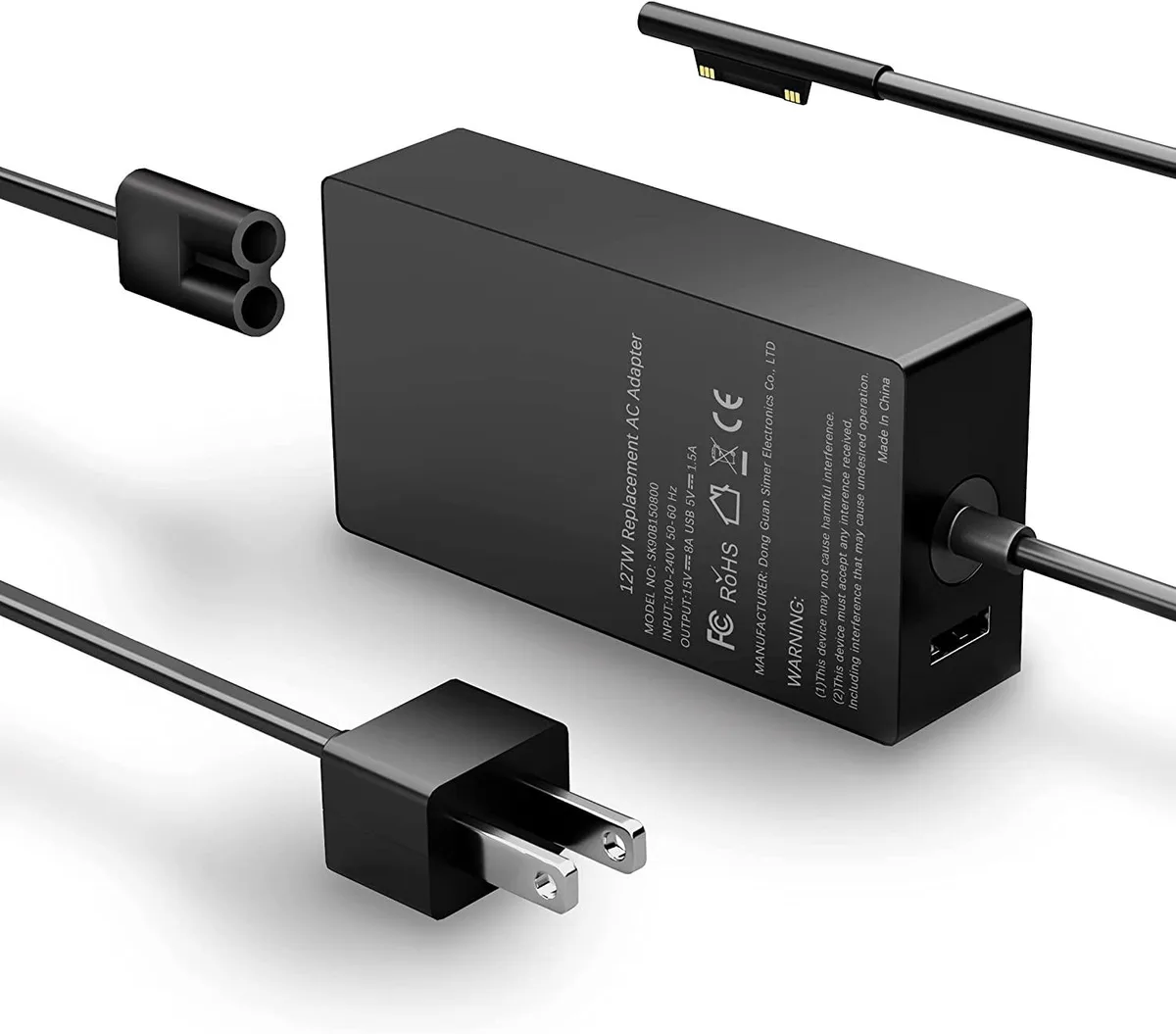 GCROWN GCROWN 65W Surface Pro Charger with USB Port — product photo