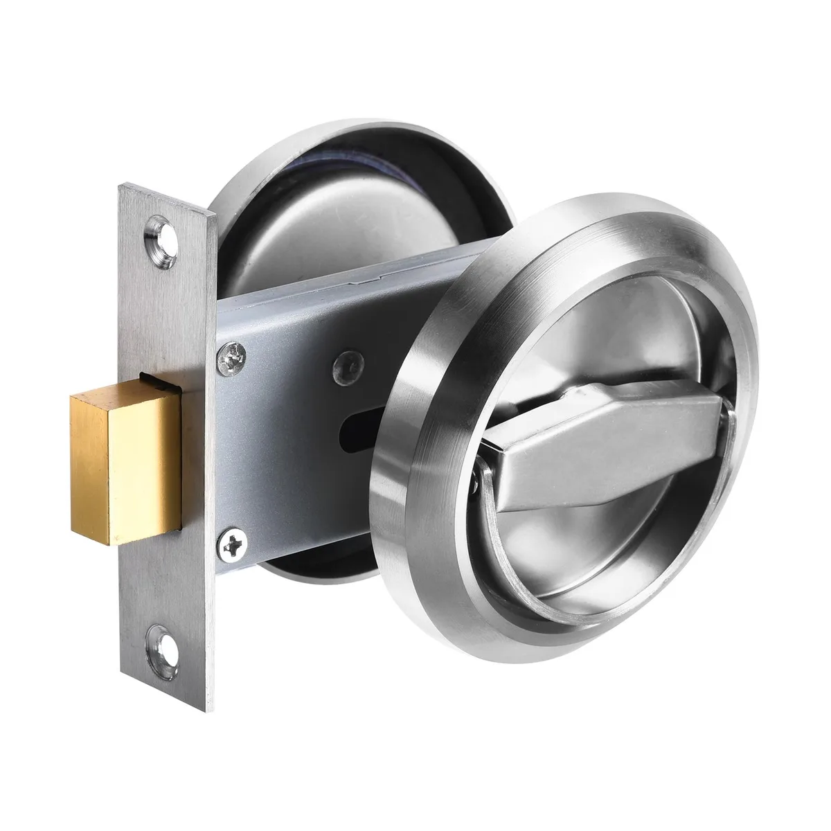 Unique-Bargains Unique-Bargains 4.8mm Round Recessed Pull Handle Knob Silver Tone — product photo