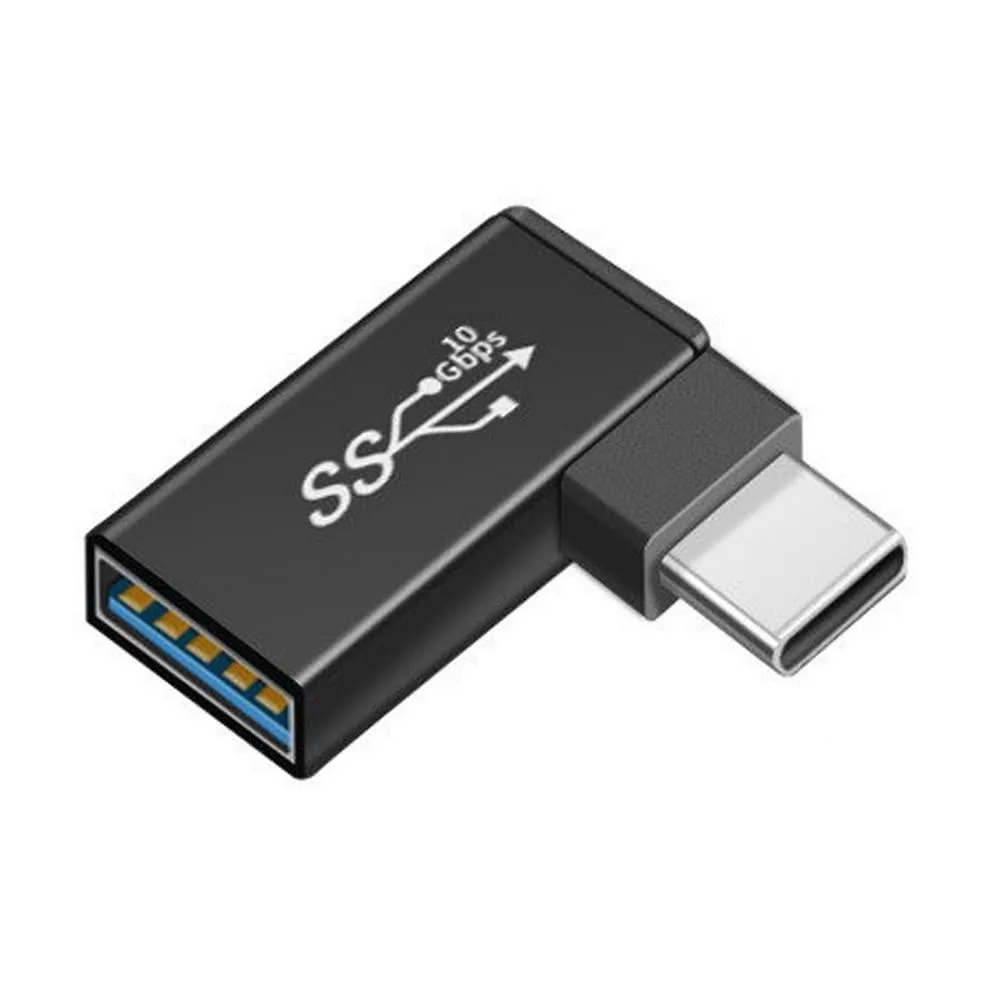 LORDWORLD LORDWORLD Right Angled 90 Degree USB-C to USB 3.0 Female OTG Adapter — product photo