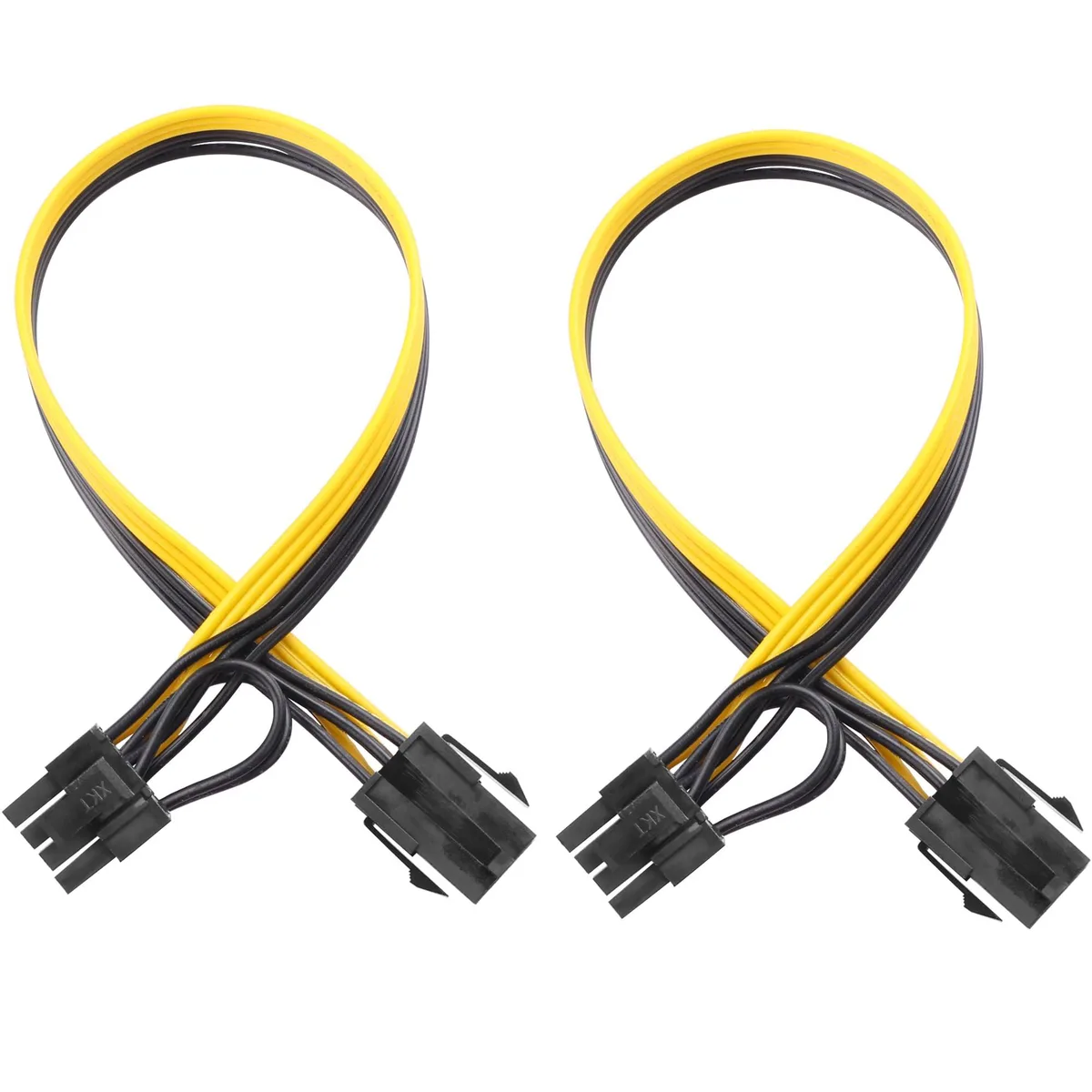 Vszerda Vszerda 6 Pin Female to 8 Pin (6+2) Male PCIe Adapter Cable Pack of 2 — product photo