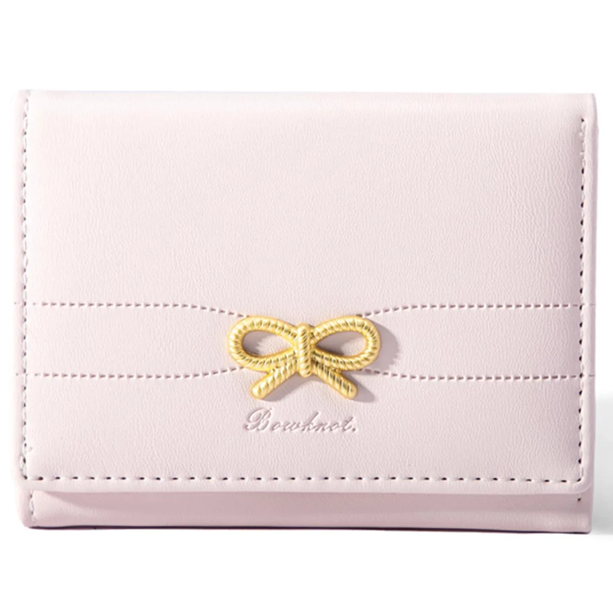  RNIEGA 6080 Genuine Leather Card Holder RFID Pink — product photo