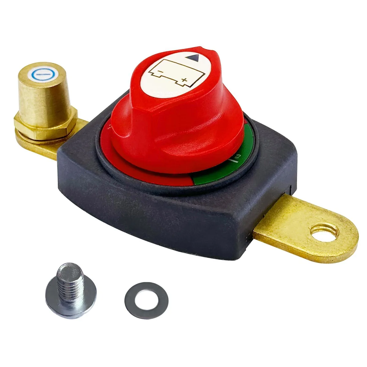  Meterk Am-CBS01C Side Post Battery Disconnect Switch 12-48V 275A with Adapter — product photo