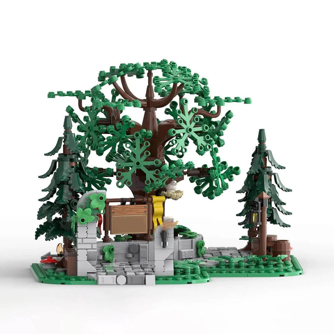 ZITIANYOUBUILD ZITIANYOUBUILD Medieval Kingdom Road Scene Building Blocks Set 676PCS MOC-217847 — product photo