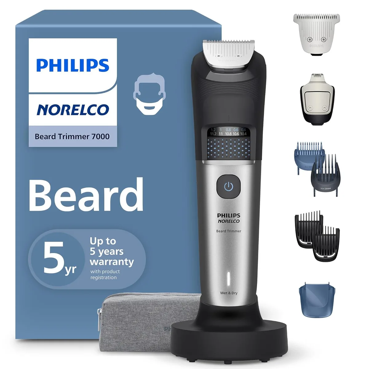 Norelco Norelco BT7670/40 7000 Series beard trimmer 40 settings — product photo