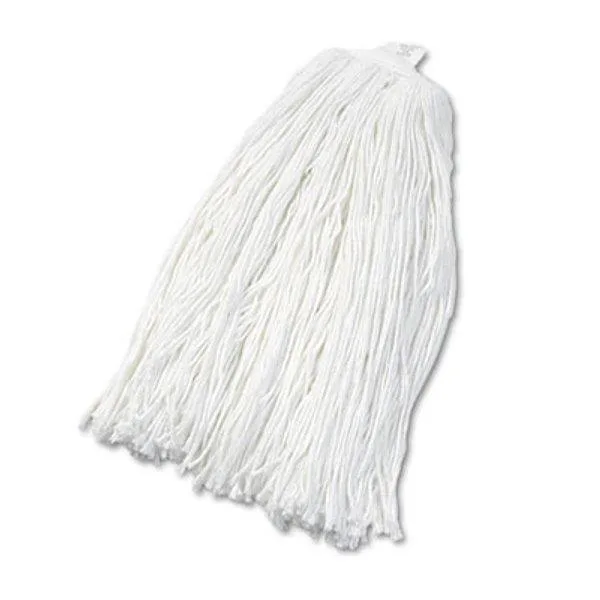Boardwalk Boardwalk BWK2032R #32 White Rayon Cut-End Wet Mop Head cleaning — product photo