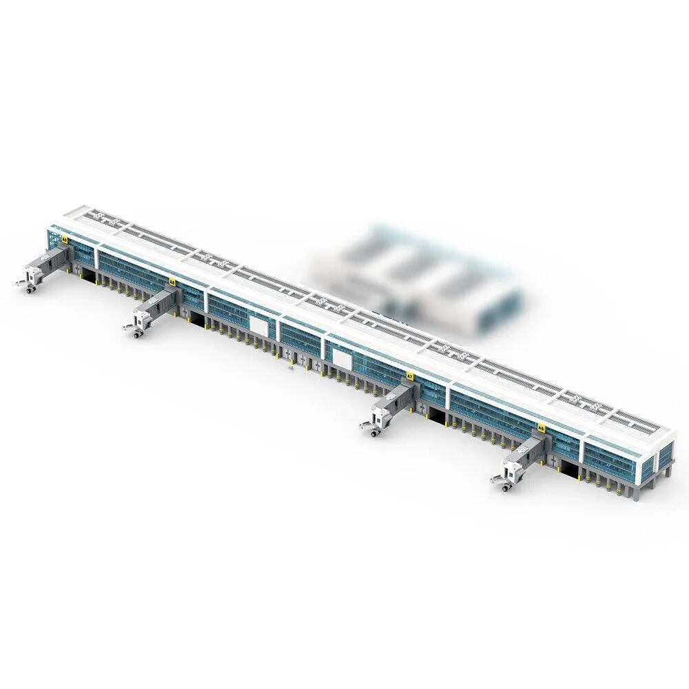 ZITIANYOUBUILD ZITIANYOUBUILD 19-in-1 Airport Gate Terminal BUNDLE 12300 Parts — product photo