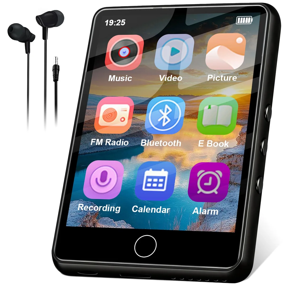HONYGENAL A6 2.8" 64GB Bluetooth 5.3 MP3 Player Black — product photo