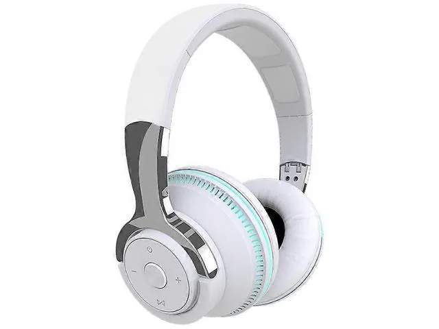 LORDWORLD LORDWORLD H2 LED Bluetooth 5.1 Over-Ear Headphones White 50h — product photo