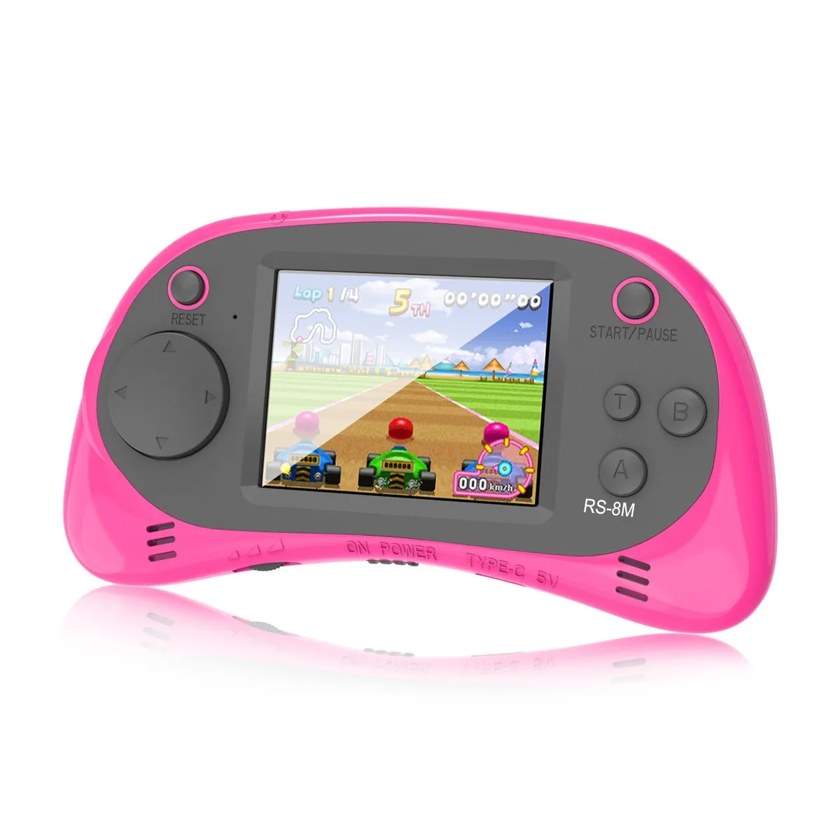 Kids Handheld Game Player 220 Games 2.5" IPS Wood Electronics for Kids — product photo