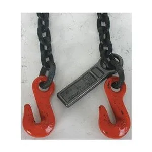 Single-leg Grade 80 alloy steel chain sling with grab hook, 5 ft length