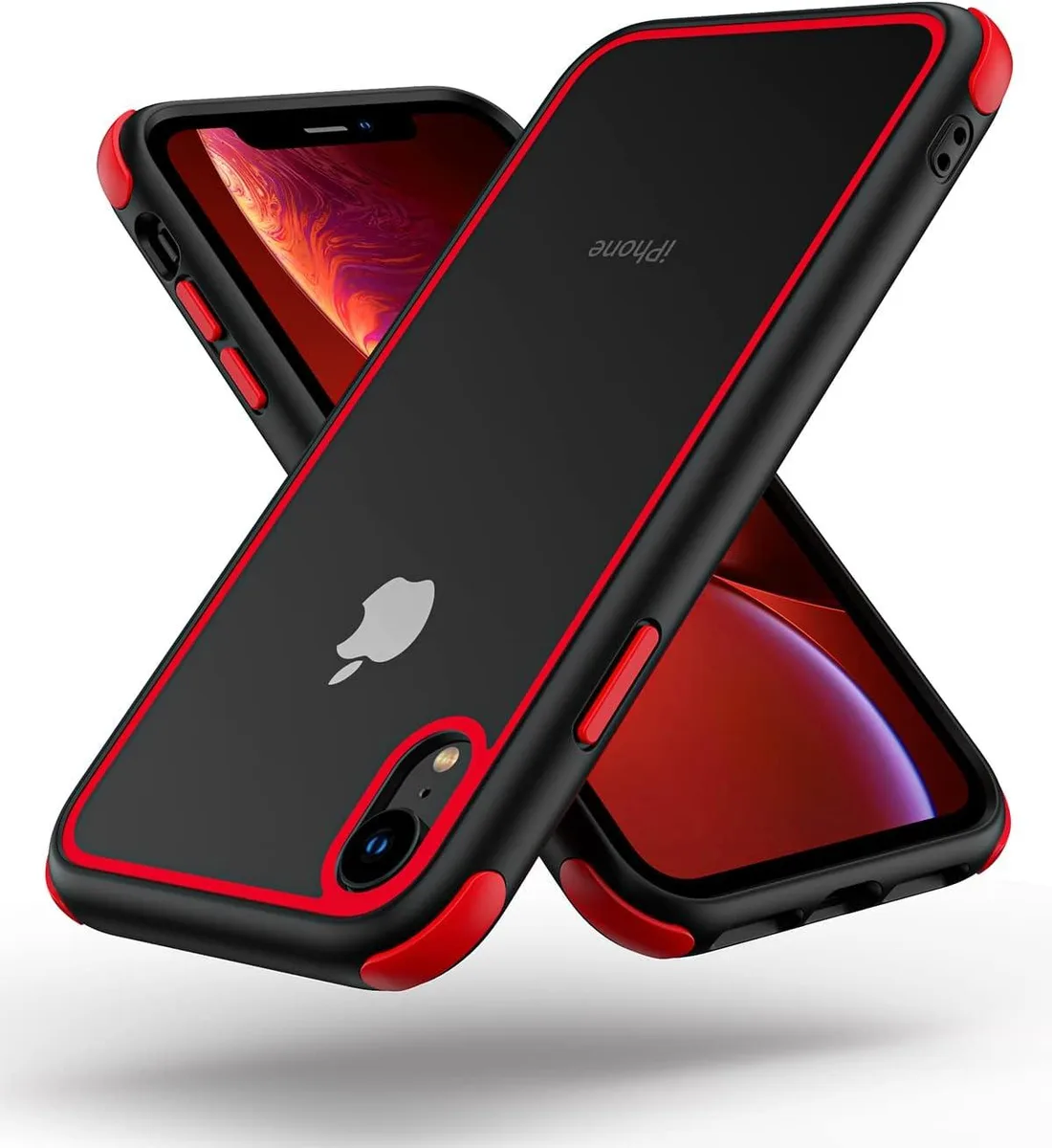 TAURKENAM TAURKENAM iPhone XR Case Black/Red 6.1 inch — product photo