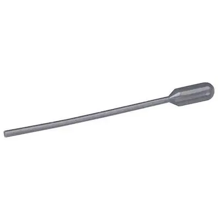 Box of 500 clear polyethylene 1.5 mL transfer pipettes with narrow stems and 0.1 mL graduations