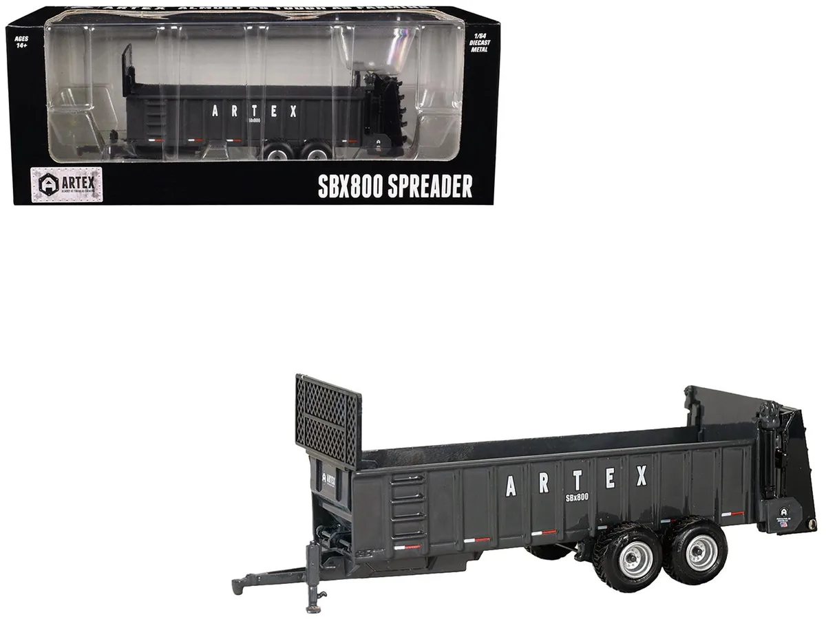 Welly Diecast Welly Diecast Artex SBX800 Spreader Dark Gray 1/64 Hobby Collectible — product photo