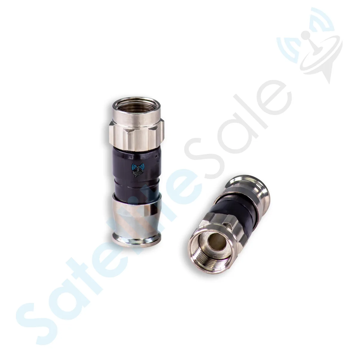 SatelliteSale SatelliteSale SS-EX59XLWS-10 RG-59 F-Type Wire Cap Connectors Pack of 10 — product photo