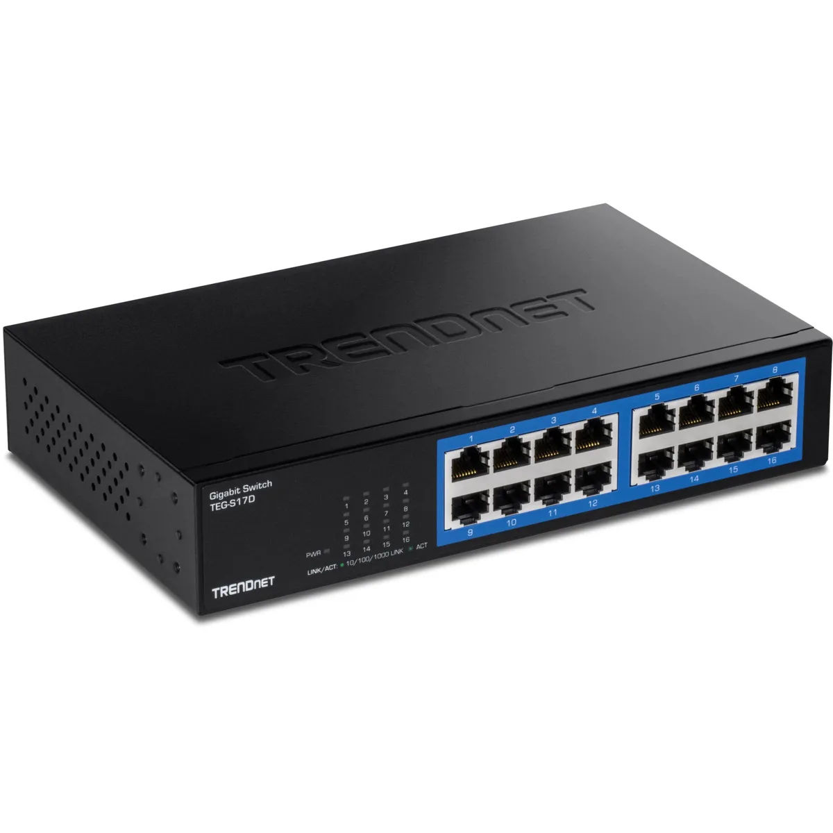  NETGEAR ProSafe TEG-S17D 16-Port Gigabit Desktop Switch — product photo