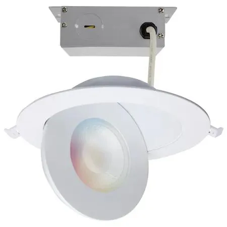 Satco Satco S11295 15W LED Gimbaled Downlight 6 in RGB Tunable White Round — product photo