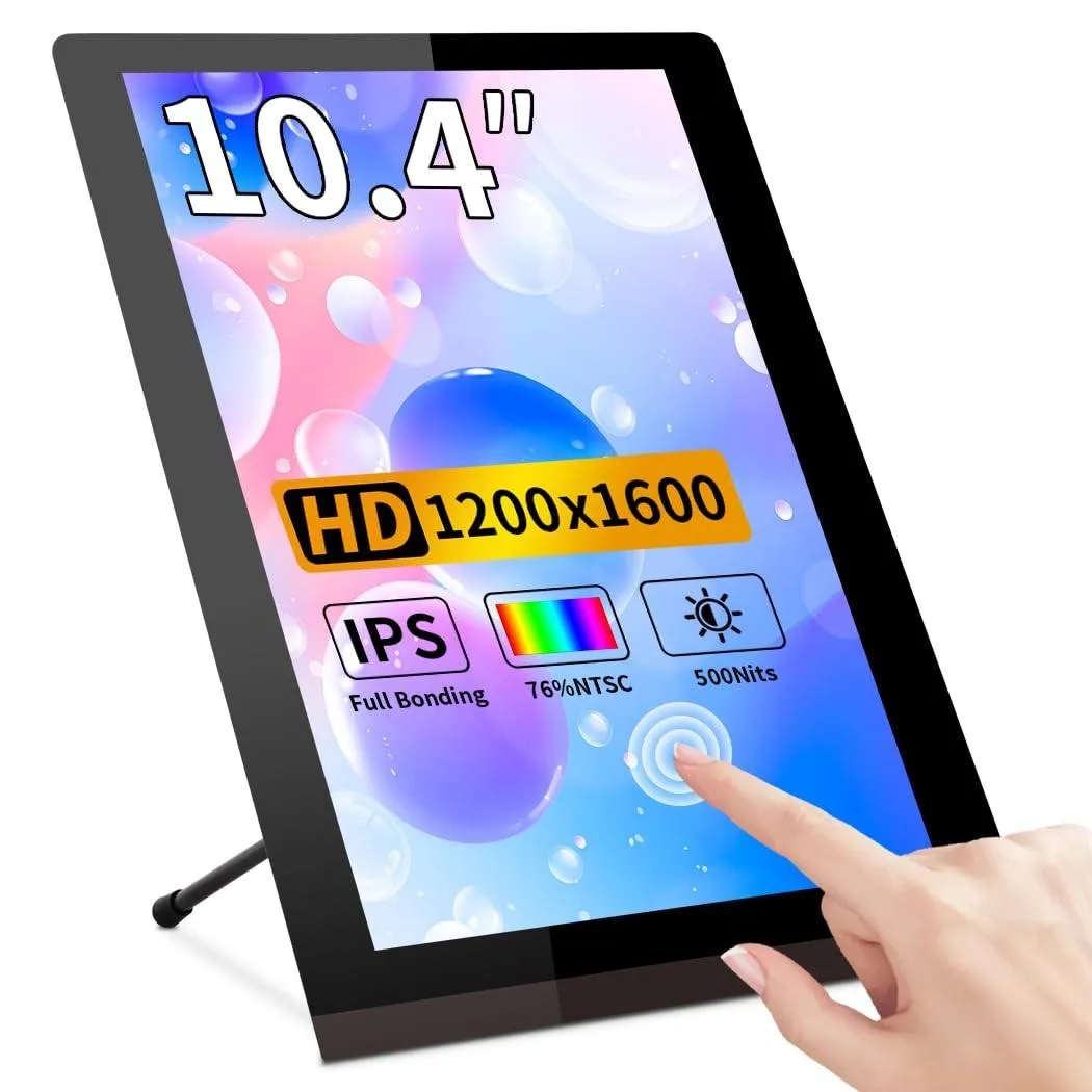 10.4 inch 3:4 portrait touchscreen monitor with slim bezel